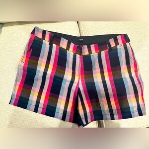 J. Crew Women's Colorful Plaid Shorts